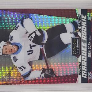 2024-25 O-Pee-Chee Platinum Marquee Rookie Josh Doan - Red Prism #117/199